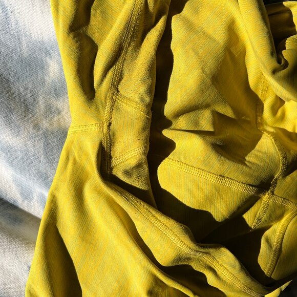 Women's Yellow Outdoor Voices TechSweat 7/8 Flex Leggings Large - Picture 2 of 7